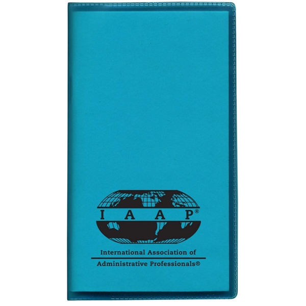 Translucent Vinyl Pocket Planners USA & Union made. Monthly with foil... from ASI 83770 Royal Industries / The Royal Line