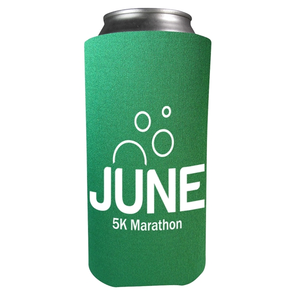 Foam 16 oz. can holder that folds flat for easy storage.... from ASI 61125 Hit Promotional Products / Hit®