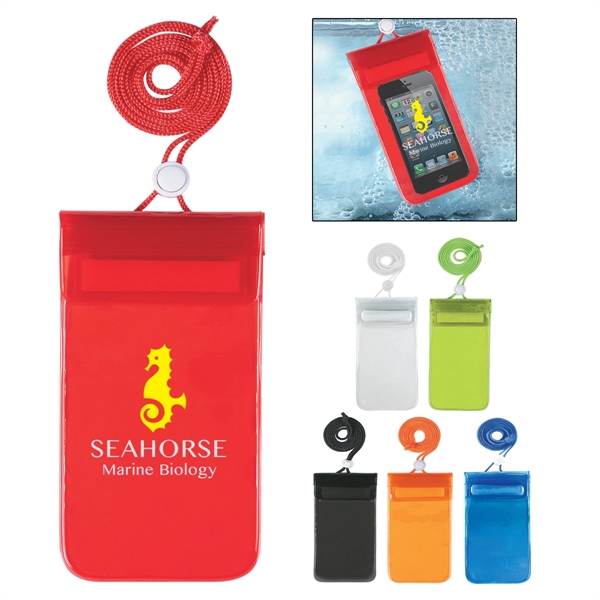 Waterproof pouch with adjustable neck cord.... from ASI 61125 Hit Promotional Products / Hit®