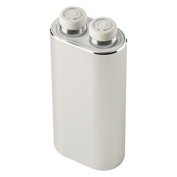 2-in-1 wireless earbuds and portable charging station with wireless technology, stereo... from ASI 61125 Hit Promotional Products