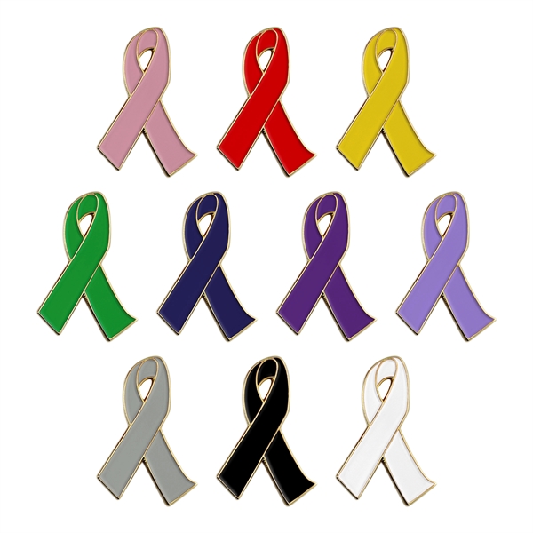 1" metal ribbon pin in assorted enamel colors.... from ASI 52263 EMT / EMT EMT EASY