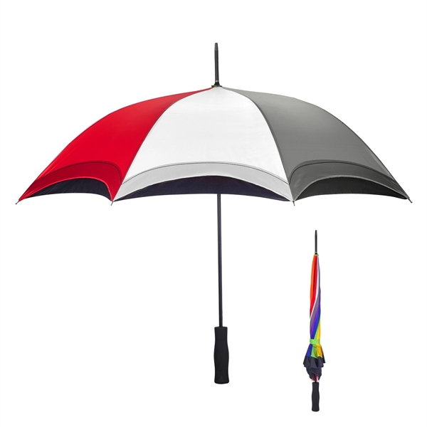 Rainbow umbrella with a 46" arc made of pongee material and... from ASI 61125 Hit Promotional Products / Hit®