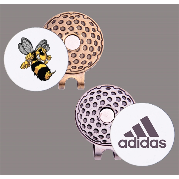 Golf Visor Hat Clip with Removable Magnetic Ball Marker with Full... from ASI 56420 Genesis