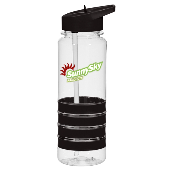 24 Oz. Tritan Banded Gripper Bottle With Straw. Durable Tritan Material.... from ASI 61125 Hit Promotional Products / Hit®
