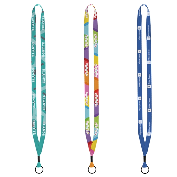 1/2" x 16" polyester lanyard with metal crimp and metal split... from ASI 88060 Snugz/USA Inc / SnugZ USA®