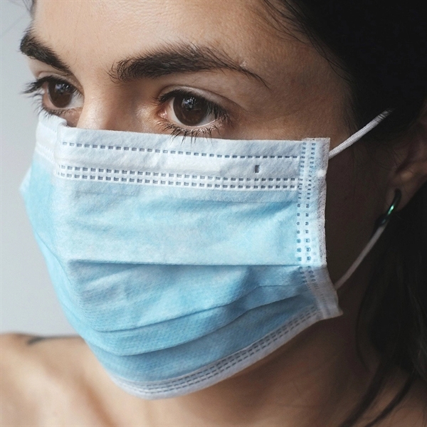 6 7/8" x 3 5/8" three-ply standard adult cloth face mask.... from ASI 31978 Admanline