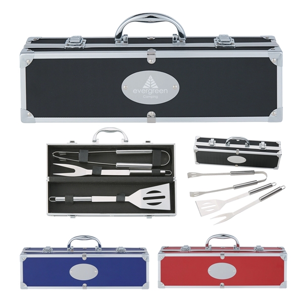 BBQ set in aluminum case.... from ASI 61125 Hit Promotional Products / Hit®