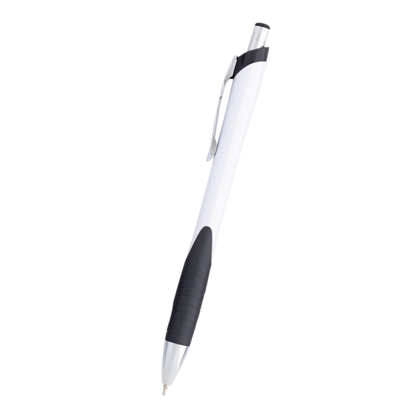 Sleek write Haven pen with low viscosity ink, a rubber grip... from ASI 61125 Hit Promotional Products