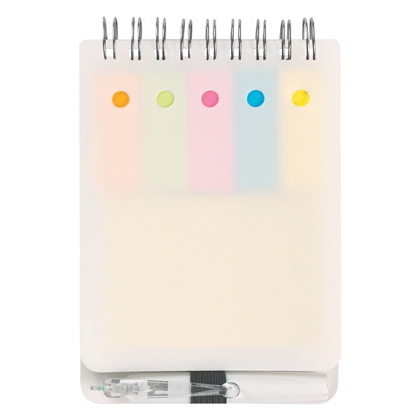 Spiral jotter with sticky notes, flags & pen.... from ASI 61125 Hit Promotional Products / Hit®