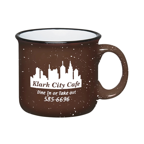 15 oz. ceramic campfire mug with retro granite design.... from ASI 61125 Hit Promotional Products / Hit®