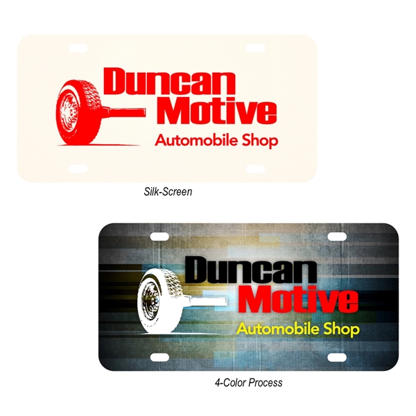 Custom polyester plastic car license plate 0.55 measuring 12" x 6"... from ASI 61125 Hit Promotional Products / Hit®