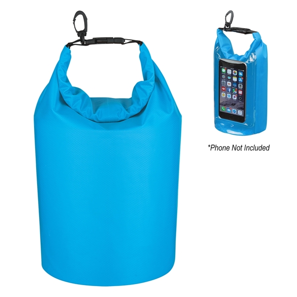 Waterproof bag made of ripstop polyester with PVC backing, phone pocket... from ASI 61125 Hit Promotional Products / Hit®
