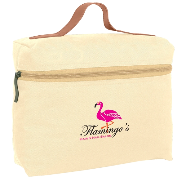 Bag with zipper and leatherette handle, made of 300 Denier Polyester.... from ASI 61125 Hit Promotional Products / Hit®
