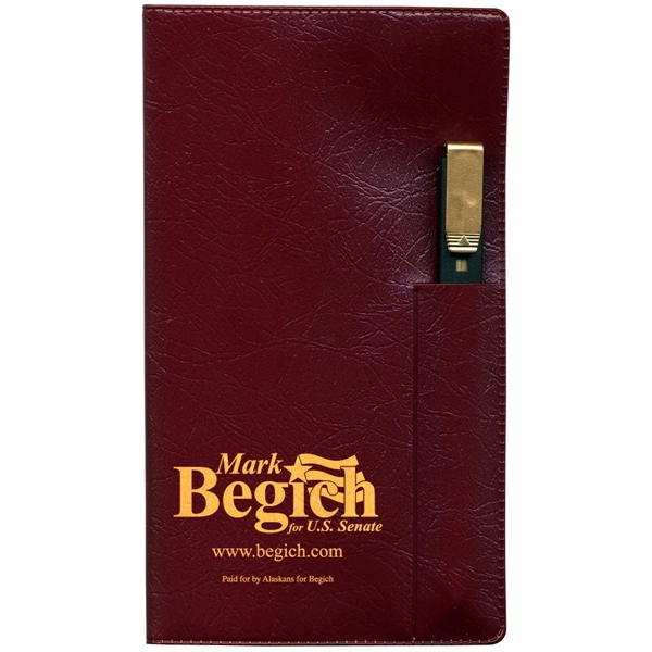 Executive Vinyl Cover Pocket Planner With Pen And Time Zone /... from ASI 83770 Royal Industries / The Royal Line