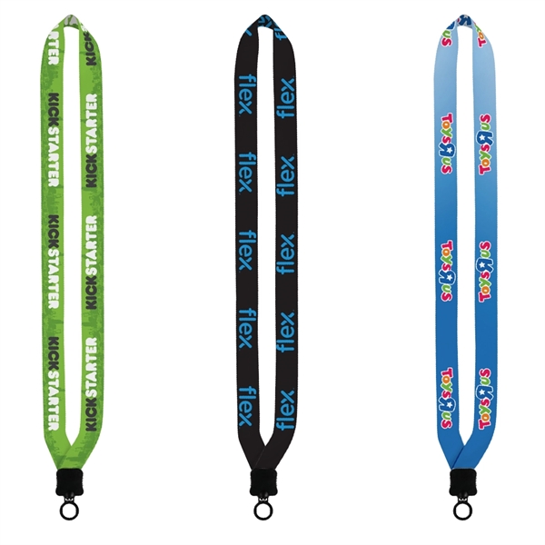 3/4" x 16" polyester dye sublimated lanyard with plastic clamshell and... from ASI 88060 Snugz/USA Inc / SnugZ USA®