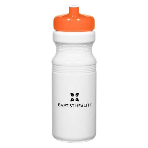 24 Oz. Poly-Clear Fitness Bottle. White and Translucent: Made With PET... from ASI 61125 Hit Promotional Products / Hit®