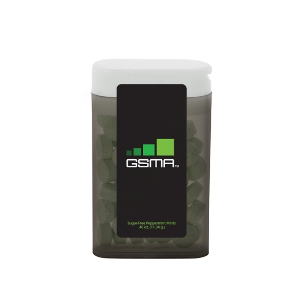 Small rectangular flip to mint dispenser with customization.... from ASI 88060 Snugz/USA Inc / SnugZ USA®