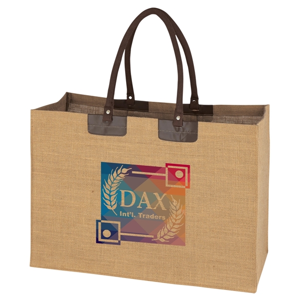 Jumbo Jute Tote. Made from 100% Pure Natural Jute, A Natural... from ASI 61125 Hit Promotional Products / Hit®
