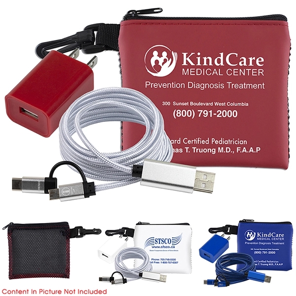 TechMesh 5" x 4 1/4" polyester and vinyl zippered pouch with... from ASI 62660 Innovation Line