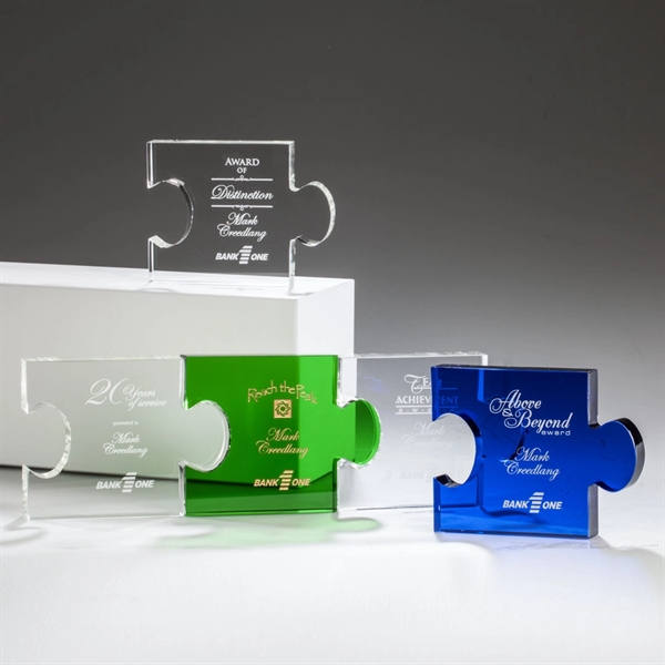 The Rune is an interlocking Puzzle Piece award of pure optical... from ASI 84592 St Regis Group / R S Owens & Co Inc