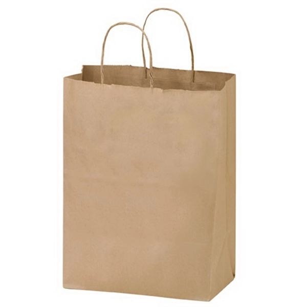 8" x 4 3/4" x 13 5/8" Kraft paper dual-bottle wine... from ASI 35290 American Ad Bag Co