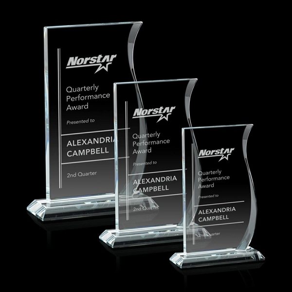 Stunning Starfire rectangle with an elegant bevelled S-curve on its right... from ASI 84592 St Regis Group / St Regis