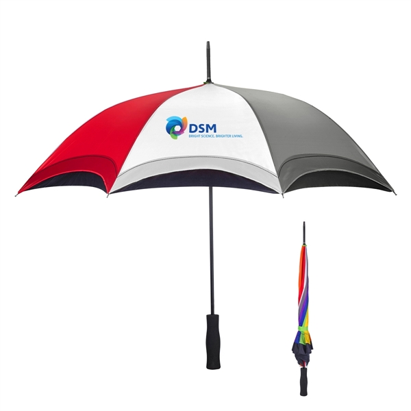 Rainbow umbrella with a 46" arc made of pongee material and... from ASI 61125 Hit Promotional Products / Hit®