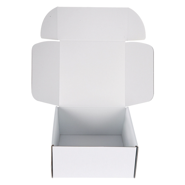 12" x 12" mailer box available in Kraft or premium white... from ASI 61125 Hit Promotional Products