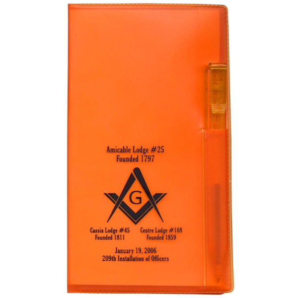 Translucent Vinyl Cover Academic Planner with Flat Matching Pen.... from ASI 83770 Royal Industries / The Royal Line