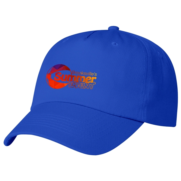 5 Panel Polyester Cap. 100% Polyester. 5 Panel, Medium Profile. Unstructured... from ASI 61125 Hit Promotional Products / Hit®