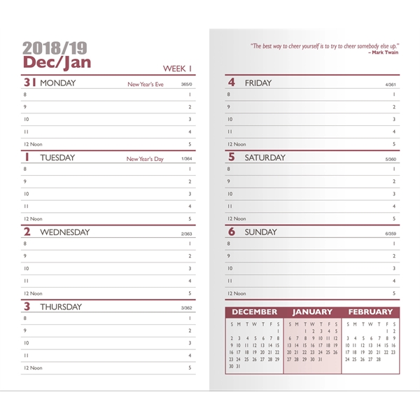 Ultra Vibrant TEK Translucent Vinyl Weekly Planner... from ASI 83770 Royal Industries / The Royal Line