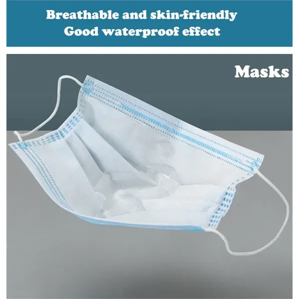 This disposable face mask has ear loops that are designed for... from ASI 31260 AdCapitol