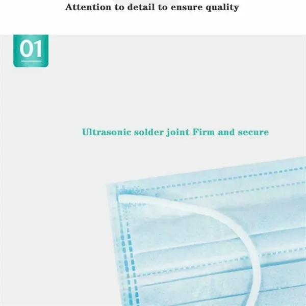 This disposable face mask has ear loops that are designed for... from ASI 31260 AdCapitol