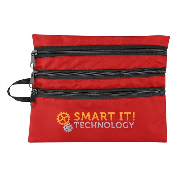 Travel bag made of polyester ripstop that measures 9" x 7"... from ASI 61125 Hit Promotional Products / Hit®