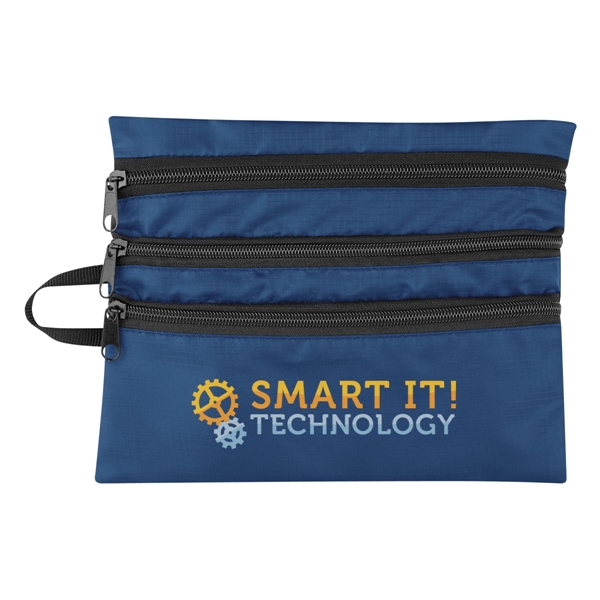 Travel bag made of polyester ripstop that measures 9" x 7"... from ASI 61125 Hit Promotional Products / Hit®