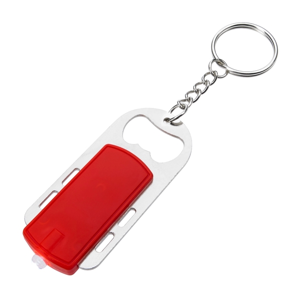 Bottle opener key light with split ring attachment.... from ASI 61125 Hit Promotional Products / Hit®