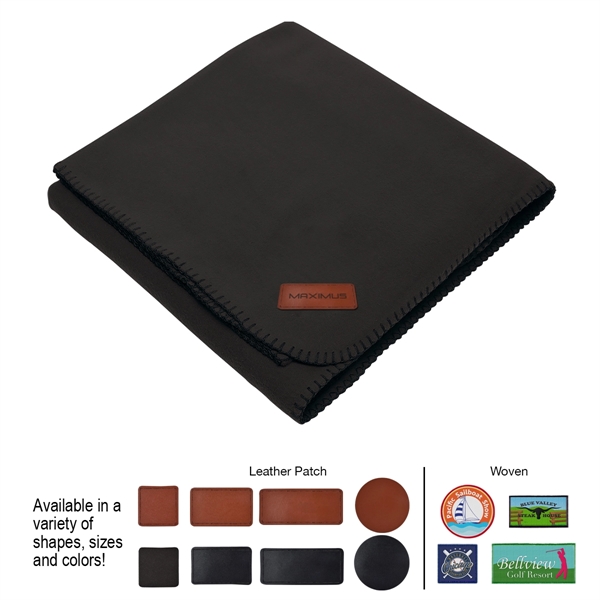 Fleece stadium blanket with whip stitch, made of 260 grams of... from ASI 61125 Hit Promotional Products / Hit®