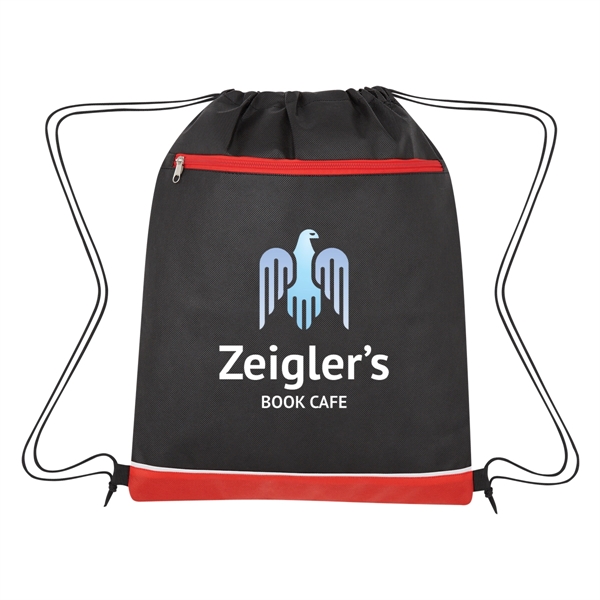 Drawstring bag made from 80-gram laminated non-woven, coated water-resistant polypropylene... from ASI 61125 Hit Promotional Products / Hit®