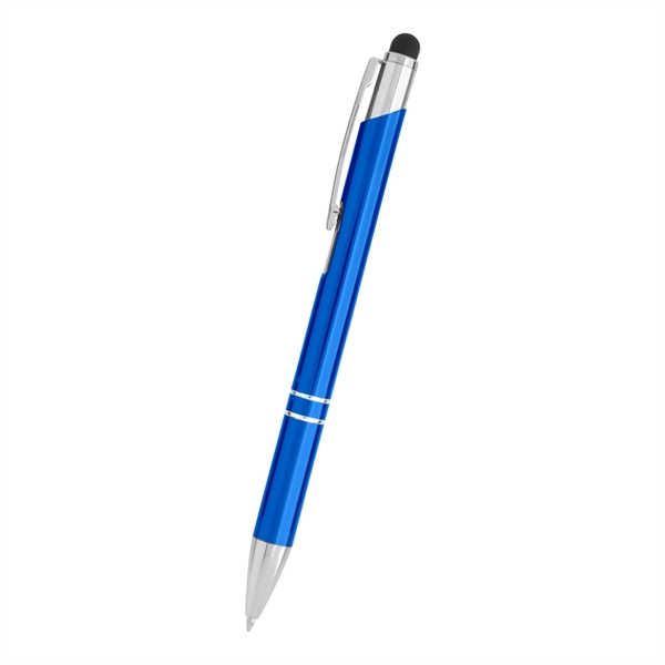 Plunger-action stylus pen made of aluminum and available in six colors.... from ASI 61125 Hit Promotional Products / Hit®