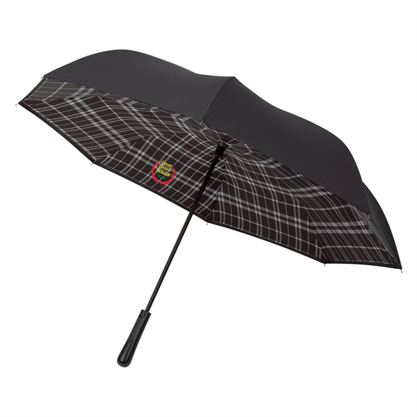 48" arc Soho inversion umbrella with a metal shaft, pongee material,... from ASI 61125 Hit Promotional Products / Hit®