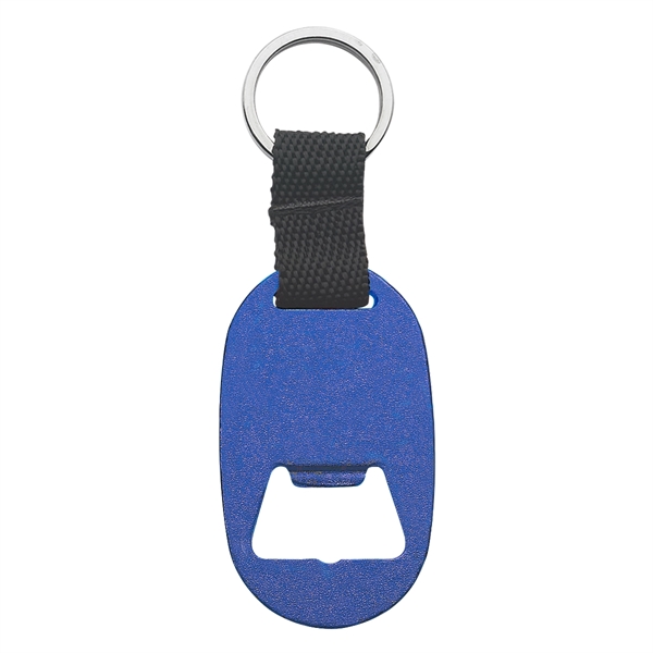 Metal Key Tag with Bottle Opener with Strap And Split Ring.... from ASI 61125 Hit Promotional Products / Hit®