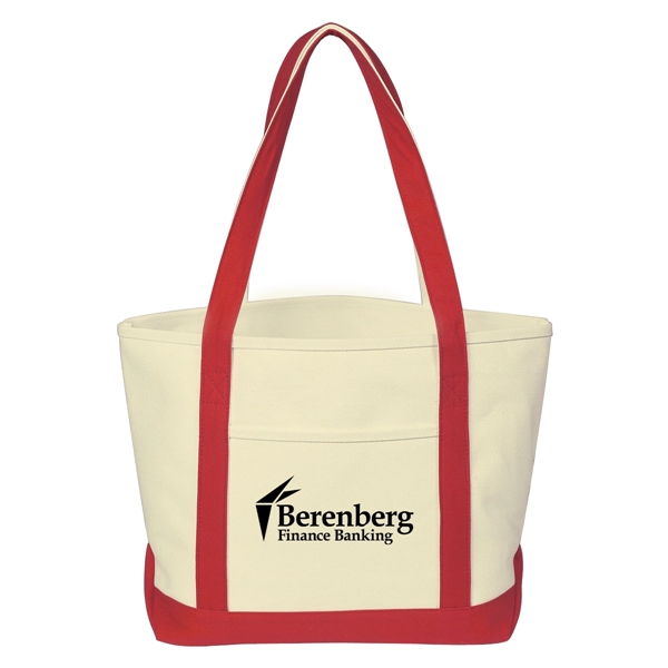 Heavy Cotton Canvas Boat Tote.  24 oz. Canvas.  Outside... from ASI 61125 Hit Promotional Products / Hit®