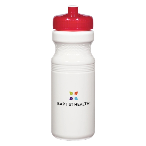 24 Oz. Poly-Clear Fitness Bottle. White and Translucent: Made With PET... from ASI 61125 Hit Promotional Products / Hit®