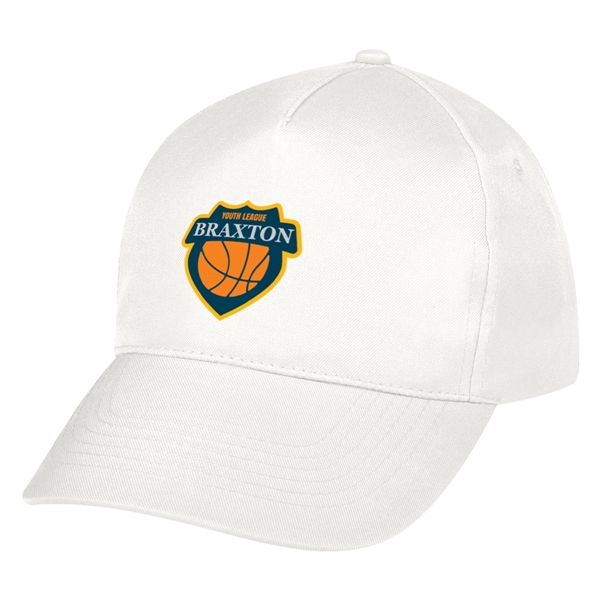 5-panel polyester hat with adjustable self-material strap with hook and loop... from ASI 61125 Hit Promotional Products / Hit®