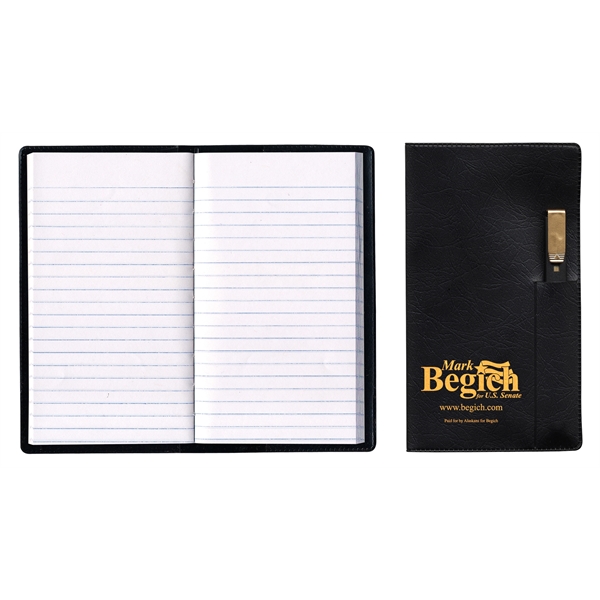 Executive Vinyl Cover Tally Book with Pen... from ASI 83770 Royal Industries / The Royal Line