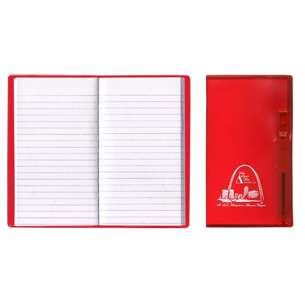 Translucent Vinyl Cover Tally Book with Flat Matching Pen... from ASI 83770 Royal Industries / The Royal Line