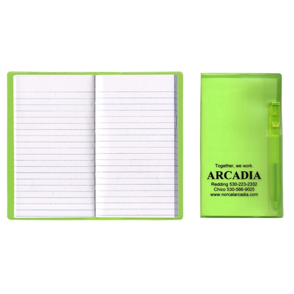Translucent Vinyl Cover Tally Book with Flat Matching Pen... from ASI 83770 Royal Industries / The Royal Line