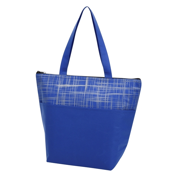 Crosshatch non-woven cooler bag with a water-resistant coating and foam insulation.... from ASI 61125 Hit Promotional Products / Hit®