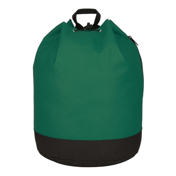 Drawstring tote / backpack with PVC lining and adjustable padded straps.... from ASI 61125 Hit Promotional Products / Hit®