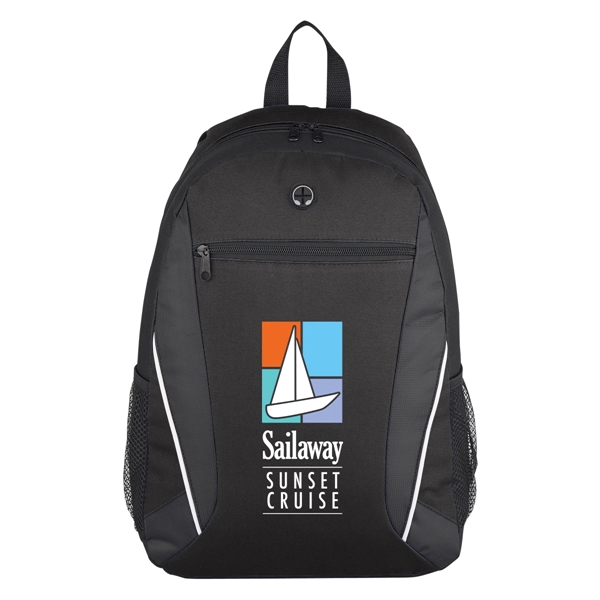 Homerun Backpack. Made of 600 Denier Polyester. Adjustable Shoulder Strap &... from ASI 61125 Hit Promotional Products / Hit®